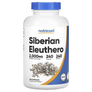 Nutricost, Eleuthero siberiano, 2.000 mg, 240 cápsulas