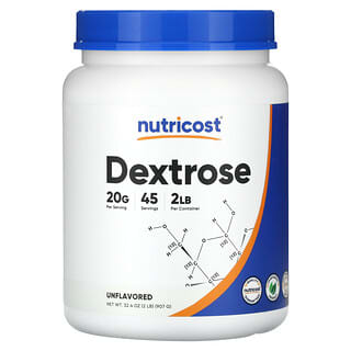 Nutricost, Dextrose, non aromatisé, 907 g