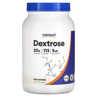 Nutricost, Dextrose, Sem Sabor, 5 lb (2.268 g)