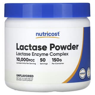 Nutricost, Lactase Powder, Unflavored, 5.3 oz (150 g)