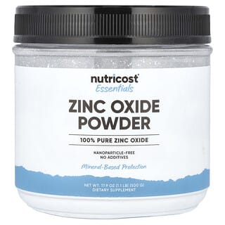 Nutricost, Óxido de zinc, sin sabor, 40 mg, 500 g (17,6 oz)
