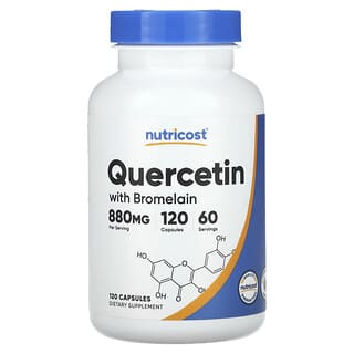 Nutricost, Quercétine et bromélaïne, 120 capsules