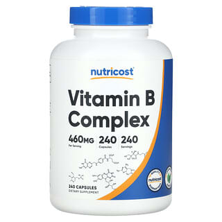 Nutricost, Vitamin B Complex, 460 mg, 240 Capsules