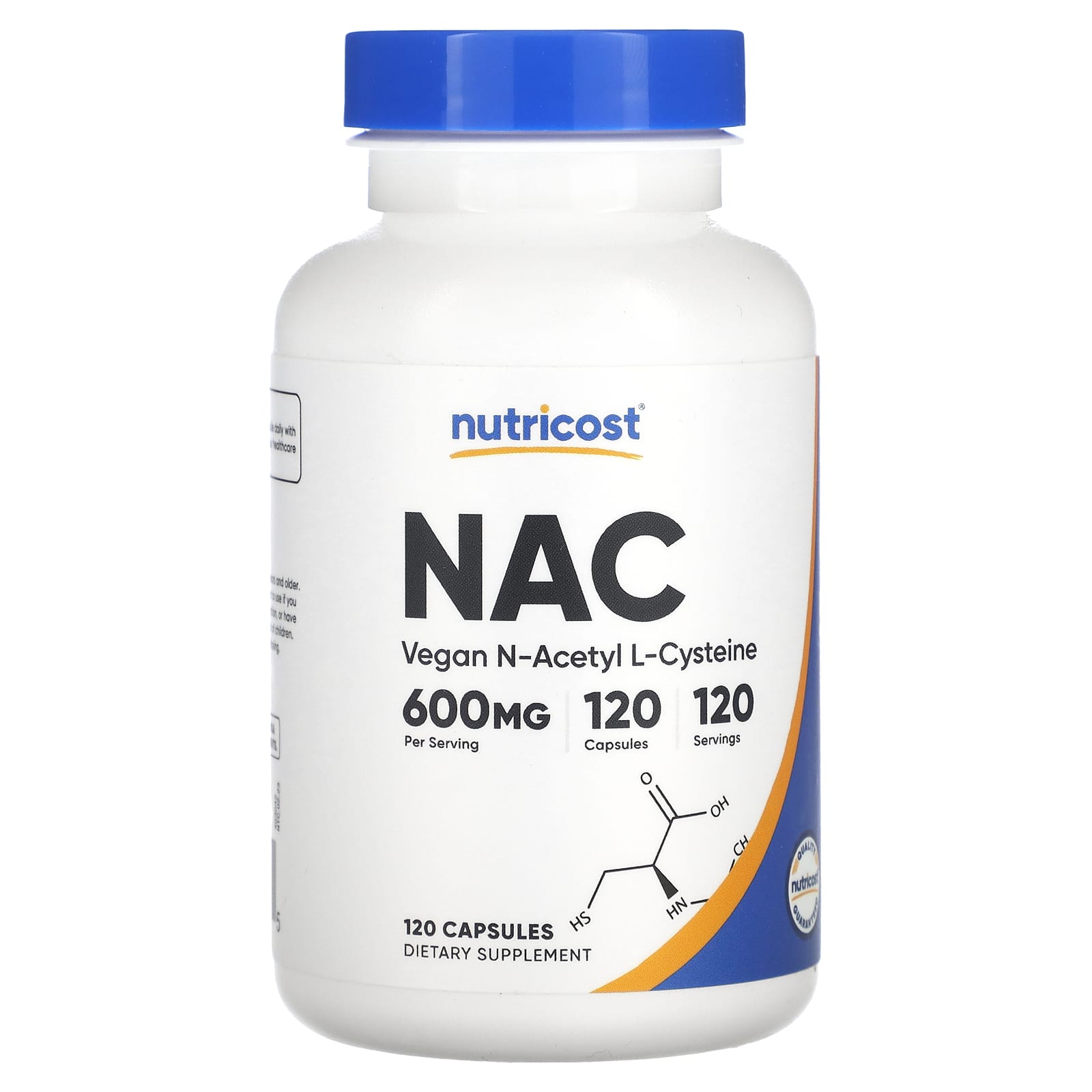 Nutricost‏, NAC ، نأسيتيل لسيستين نباتي ، 600 ملجم ، 120 كبسولة