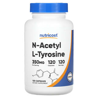 Nutricost, N-Acetyl, L-Tyrosine, 350 mg, 120 Capsules