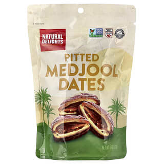 Natural Delights, Pitted Medjool Dates, 8 oz (227 g)