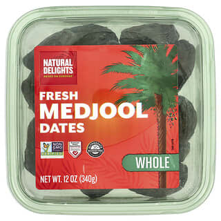 Natural Delights, Fresh Medjool Dates, Whole, 12 oz (340 g)