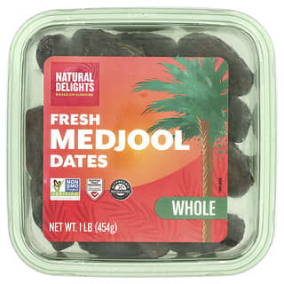 Natural Delights, Fresh Medjool Dates, Whole, 1 lb (454 g)