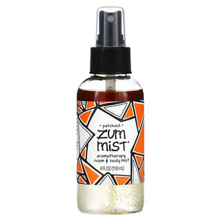 ZUM, Zum Mist，芳香護理室和身體噴霧，廣藿香香味，4 液量盎司（118 毫升）