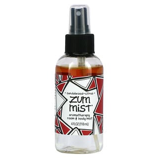 ZUM, Zum Mist, Ароматерапия, аэрозоль для комнаты и тела, сандаловое дерево, цитрус 4 жидких унций