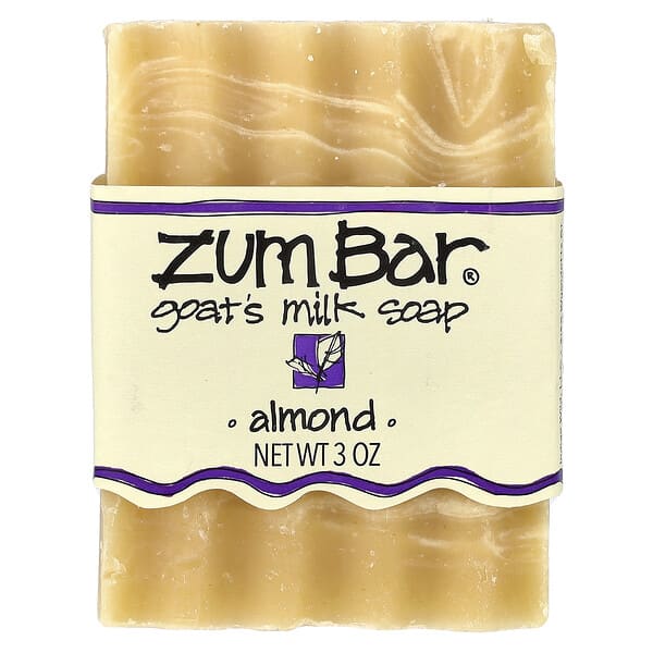 ZUM, Zum Bar®, 산양유 비누, 아몬드, 3oz