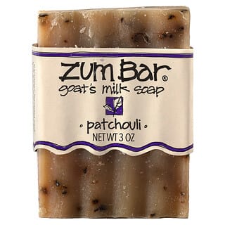 ZUM, Zum Bar, мыло с козьим молоком, пачули, кусок весом 3 унции