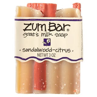 ZUM, Zum Bar، صابون حليب الماعز، خشب الصندل والحمضيات، 3 أونصات للقالب
