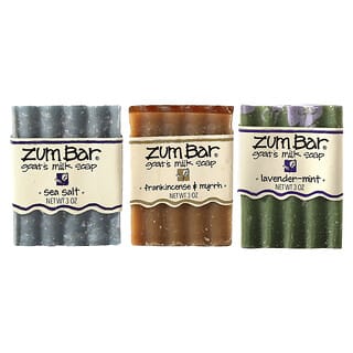 ZUM, Barra Zum, Pacote para Presente de Sabonetes de Leite de Cabra, 3 Barras, 3 oz Cada