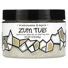 ZUM, Zum Tub, морские соли с английской солью, ладан и мирра, 340 г (12 унций)