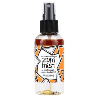 ZUM, Zum Mist，芳香護理室和身體噴霧，廣藿香-橙香，4 液量盎司（118 毫升）