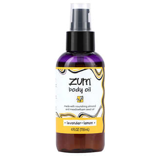 ZUM, Aceite corporal Zum, Lavanda y limón, 118 ml (4 oz. Líq.)
