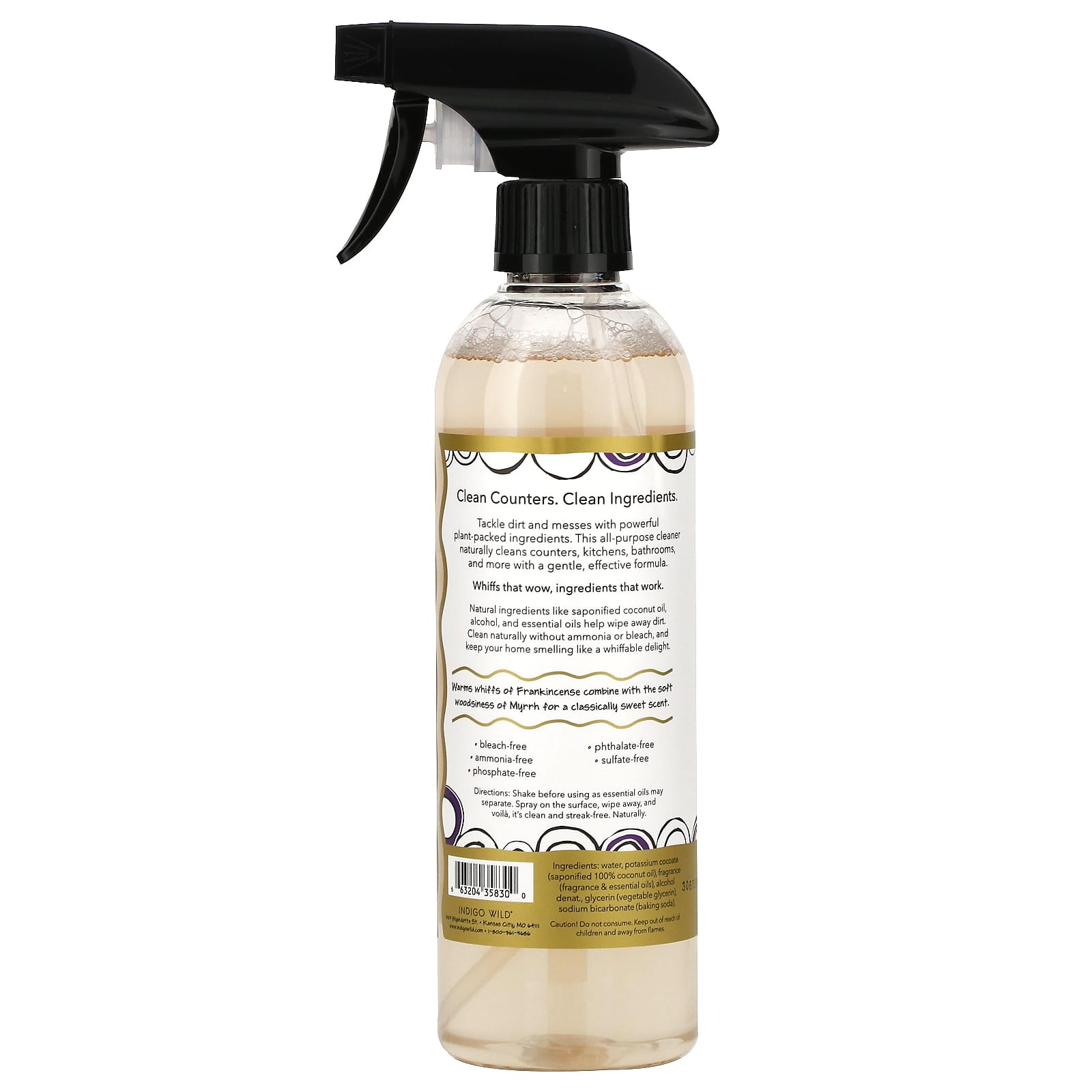ZUM, AllPurpose Cleaner, Frankincense & Myrrh, 16 fl oz (473 ml)