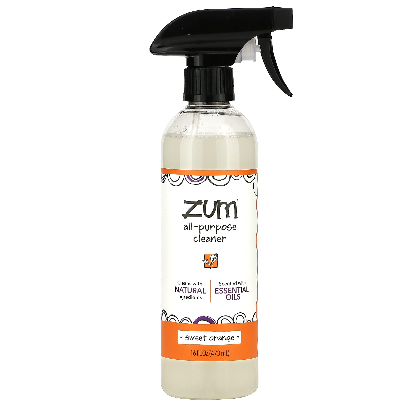 ZUM, AllPurpose Cleaner, Sweet Orange, 16 fl oz (473 ml)