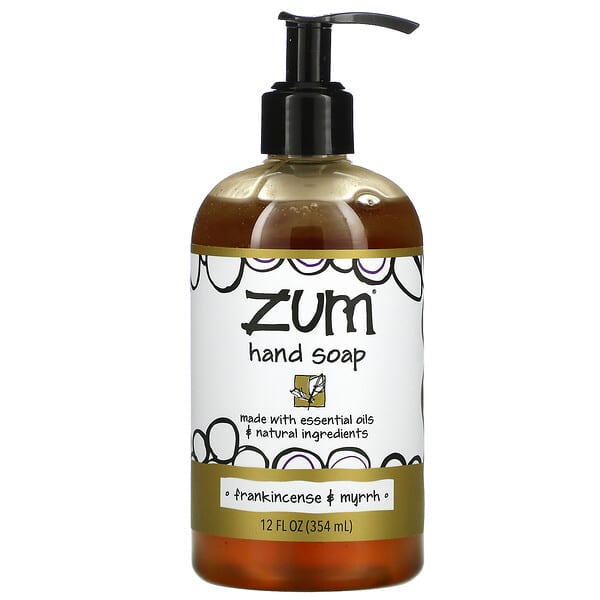 ZUM, Zum 洗手液，乳香和没方剂香味，12 液量盎司（354 毫升）