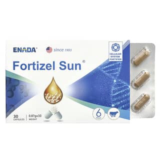 ENADA, Fortizel Sun, Fortalecedor del sistema celular, 30 cápsulas