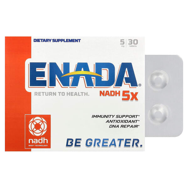 ENADA, NADH 5x, 5 mg, 30 Tablets
