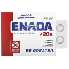ENADA (كو-إي1)‏, 20x، وزن 20 ملجم، 30 قرص استحلاب
