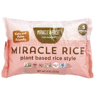 Miracle Noodle, Miracle Rice®, Arroz à Base de Plantas, 227 g (8 oz)