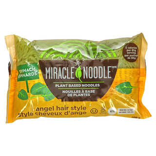 Miracle Noodle, вермишель-паутинка, шпинат, 200 г