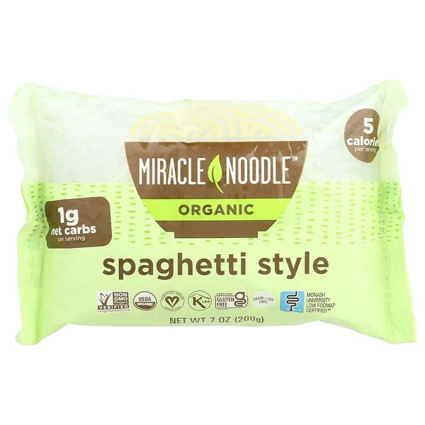 Miracle Noodle, Organic Spaghetti Style Noodle, 7 oz (200 g)