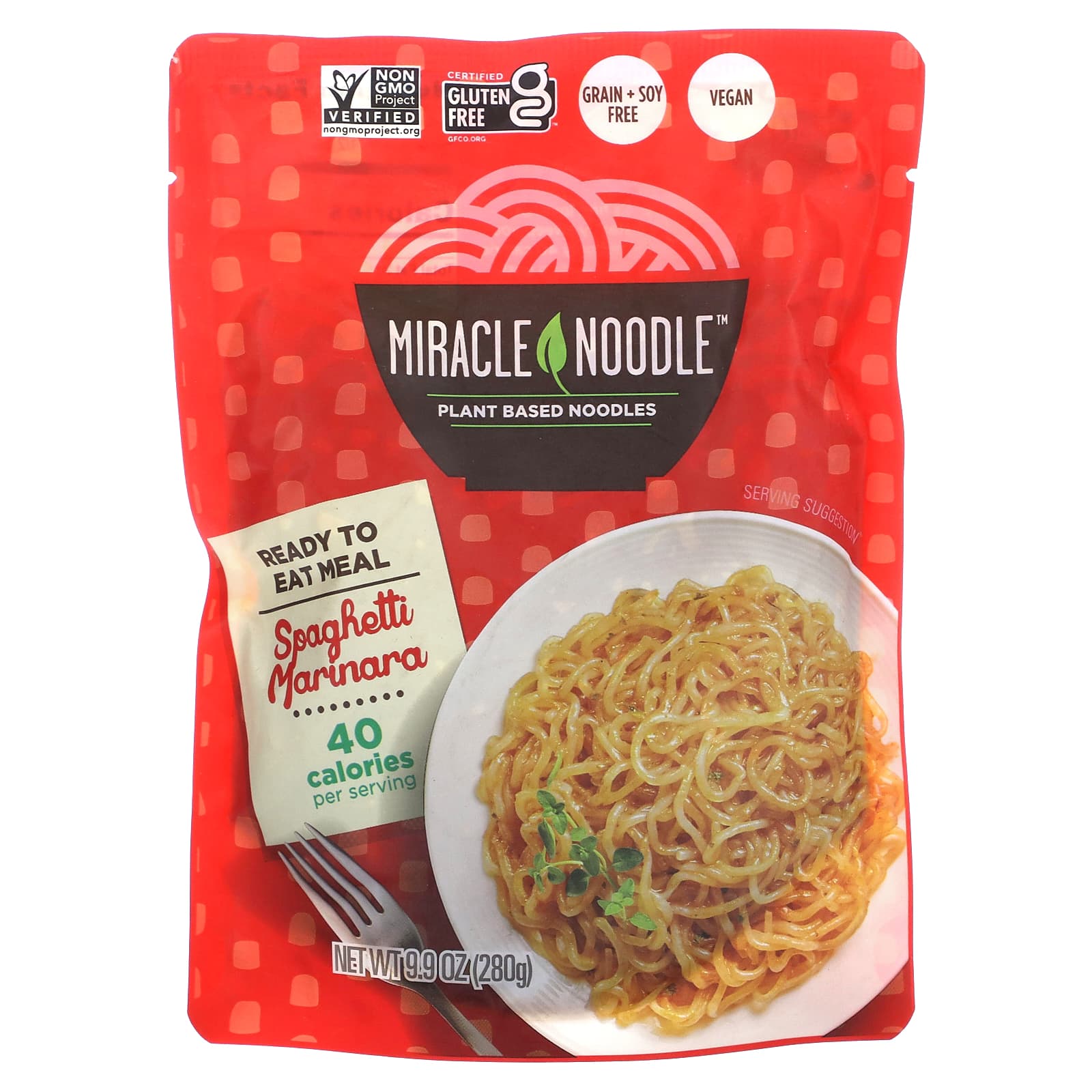 Miracle Noodle, Ready-to-Eat Meal, Spaghetti Marinara, 9.9 oz (280 g)