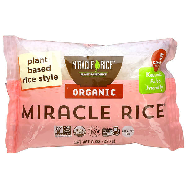 Miracle Noodle‏, أرز معجزة عضوي ، 8 أونصة (227 جم)