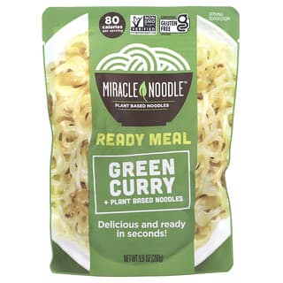 Miracle Noodle, Ready Meal, Green Curry + Plant Based Noodles , 9.9 oz (280 g)