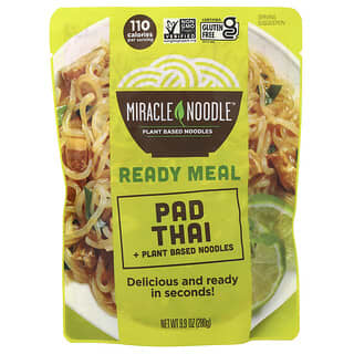 Miracle Noodle, Ready Meal, Pad Thai + Plant Based Noodles, 9.9 oz (280 g)