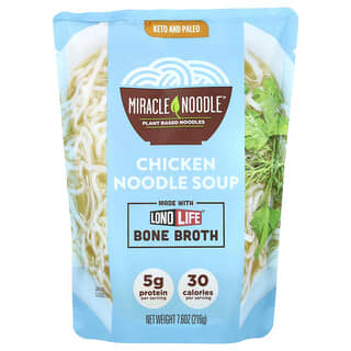 Miracle Noodle, Bone Broth Chicken Noodle Soup, 7.6 oz (216 g)