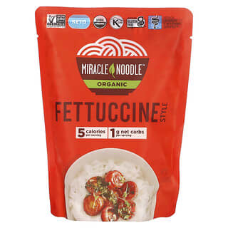 Miracle Noodle, Estilo Fettuccine Orgânico, 200 g (7 oz)