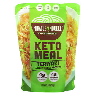 Miracle Noodle, Comida cetogénica, Fideos teriyaki y vegetales, 261 g (9,2 oz)
