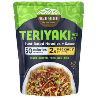 Miracle Noodle, Keto Meal, Teriyaki + pflanzliche Nudeln, 261 g (9,2 oz.)