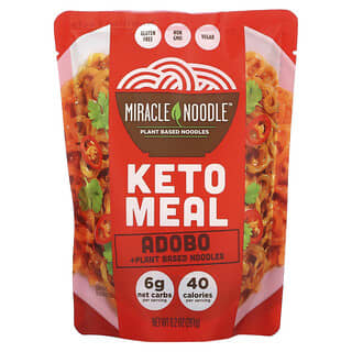 Miracle Noodle, Keto Meal, Adobo + Plant Based Noodles, 9.2 oz (261 g)