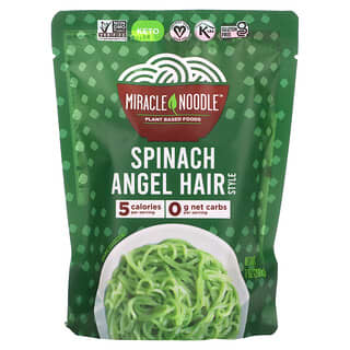 Miracle Noodle, Spinach Angel Hair Style, 7 oz (200 g)