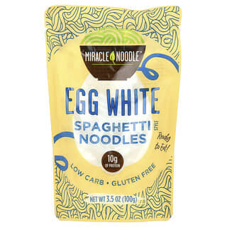 Miracle Noodle, Spaghetti Style Noodles, Egg White, 3.5 oz (100 g)