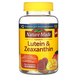 Nature Made, жувальні таблетки з лютеїном і зеаксантином, манго, 40 жувальних таблеток