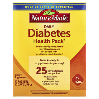 Nature Made, Daily Diabetes Health Pack, 30 Packets