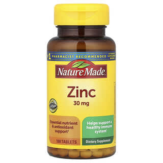 Nature Made, Zinc, 30 mg, 100 Tablets