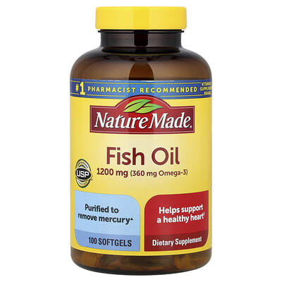 Nature Made, Fish Oil, 1,200 mg, 100 Softgels