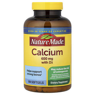 Nature Made, Calcium with Vitamin D3, 100 Softgels