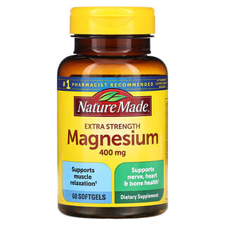 Nature Made, Magnesium, Extra Strength, 400 mg, 60 Softgels