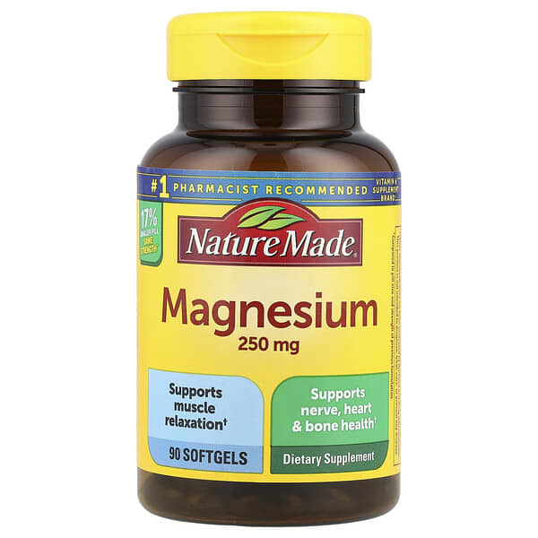 Magnesium, 250 mg, 90 Softgels