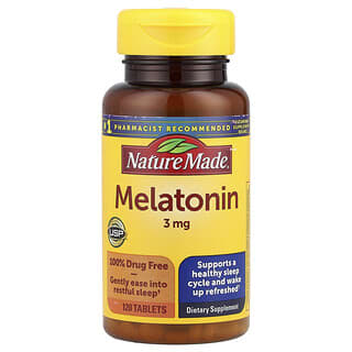 Nature Made, Melatonin, 3 mg, 120 Tablets