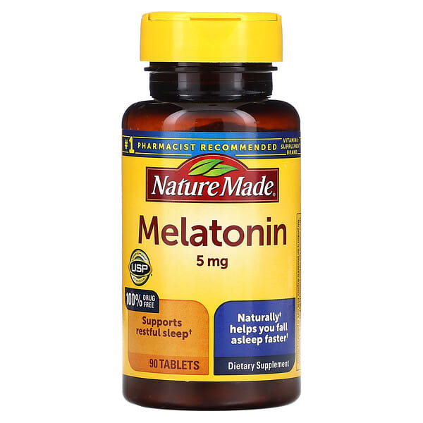 Nature Made‏, Melatonin, 5 mg, 90 Tablets